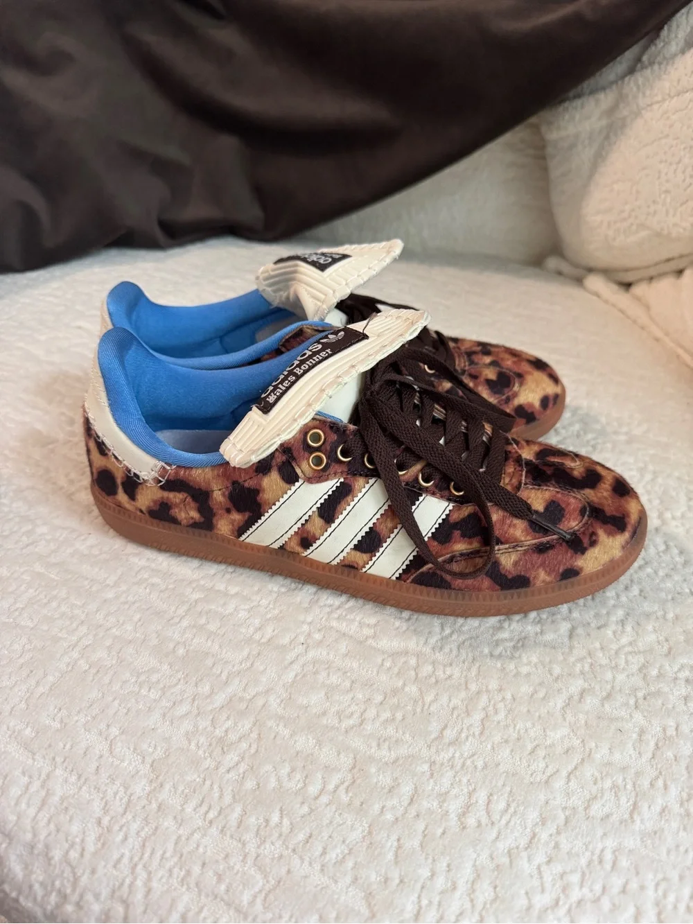 SOLD Adidas Wales Bonner Leopard Print Samba Sneakers